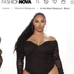 Fashion Nova Mesh Bodysuit 