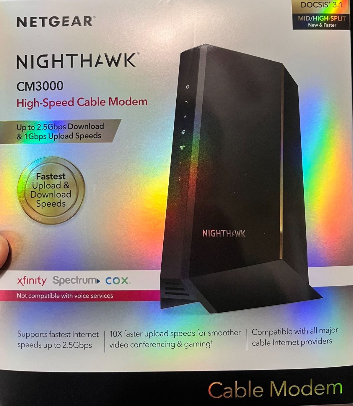 NetGear NightHawk CM3000 High Speed Cable modem