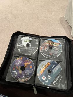 disc case of 40 playstation games!!