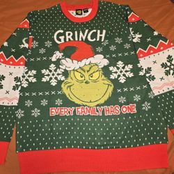 Light Up Grinch Ugly Sweater 