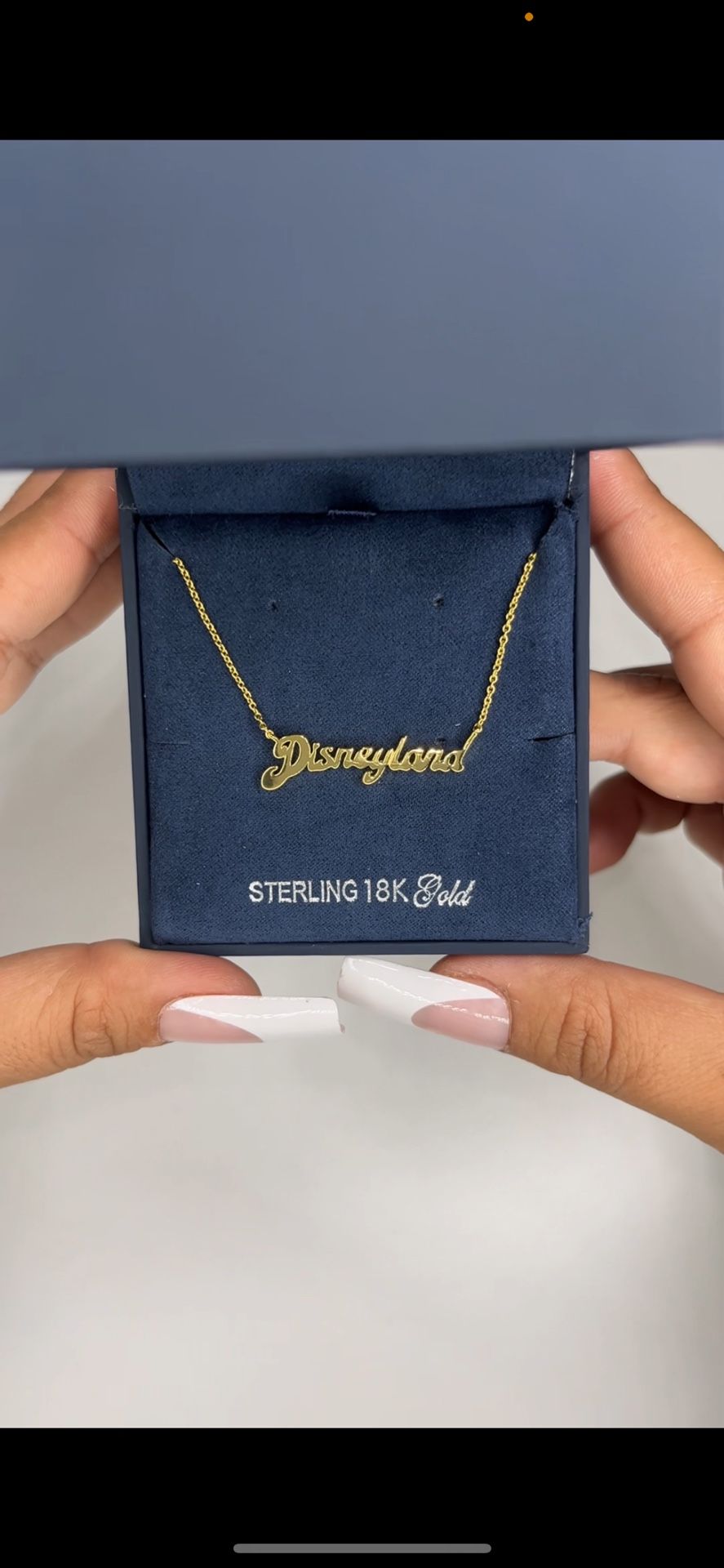 Disneyland Gold Chain Necklace