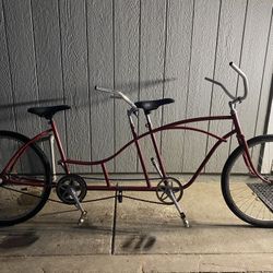 Two Person Vintage Bike Red/Black