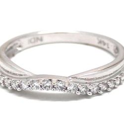 Mens Diamond/14K White Gold Wedding Band