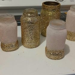 Glitter Jars/ Center Pieces