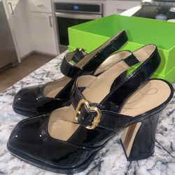 Sam Edelman ‘Jildie’ Slingback Mary Jane Heel (Black)