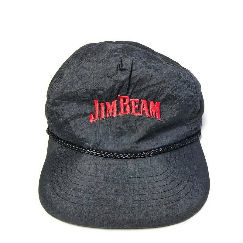 Vintage 90s Jim Beam Drink Beverage Trucker Hat Cap Nylon