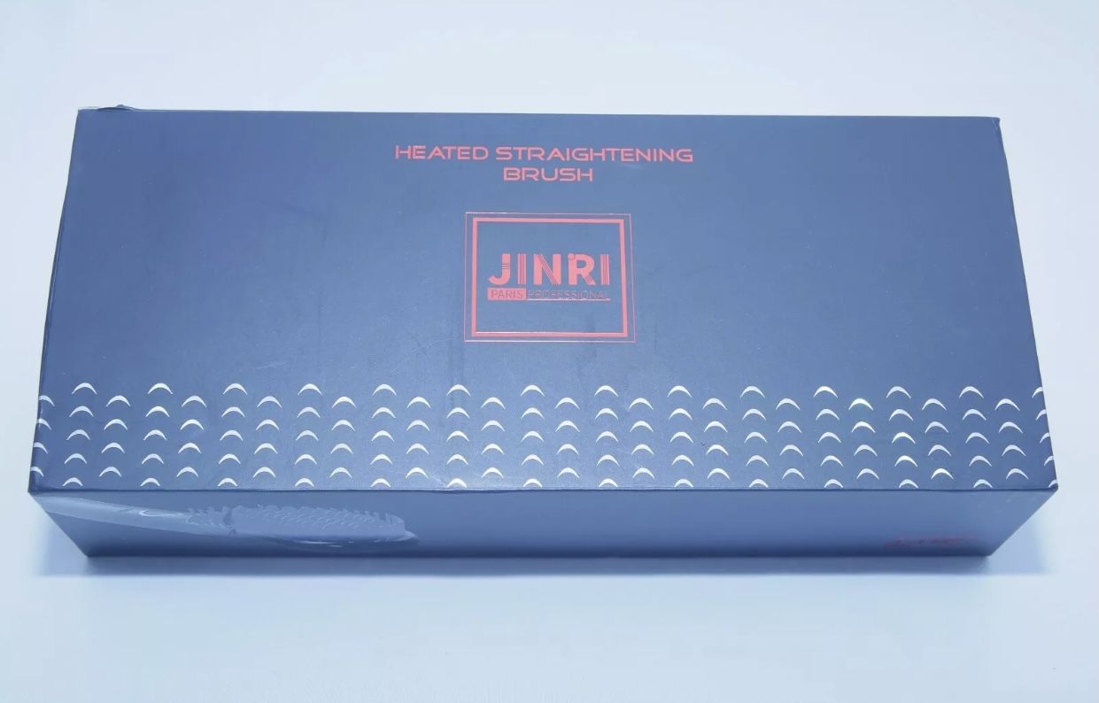 JINRI Paris Professional Heated Straightening Brush NEW [Open box]
