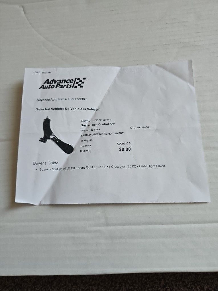 Dorman Control Arm NEW