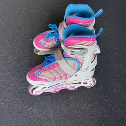 Inline Rollerblades Skates Girls (adjustable Size 1-4)