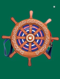 Danielle 2024 Nicole - Disney The Little Mermaid SHIP WHEEL Crossbody BAG - Nautical