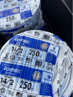 Electrical wire Romex 14/2 rolls of 250ft