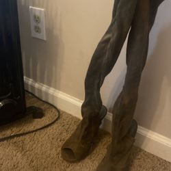 Thigh High Open Toe Shoe 