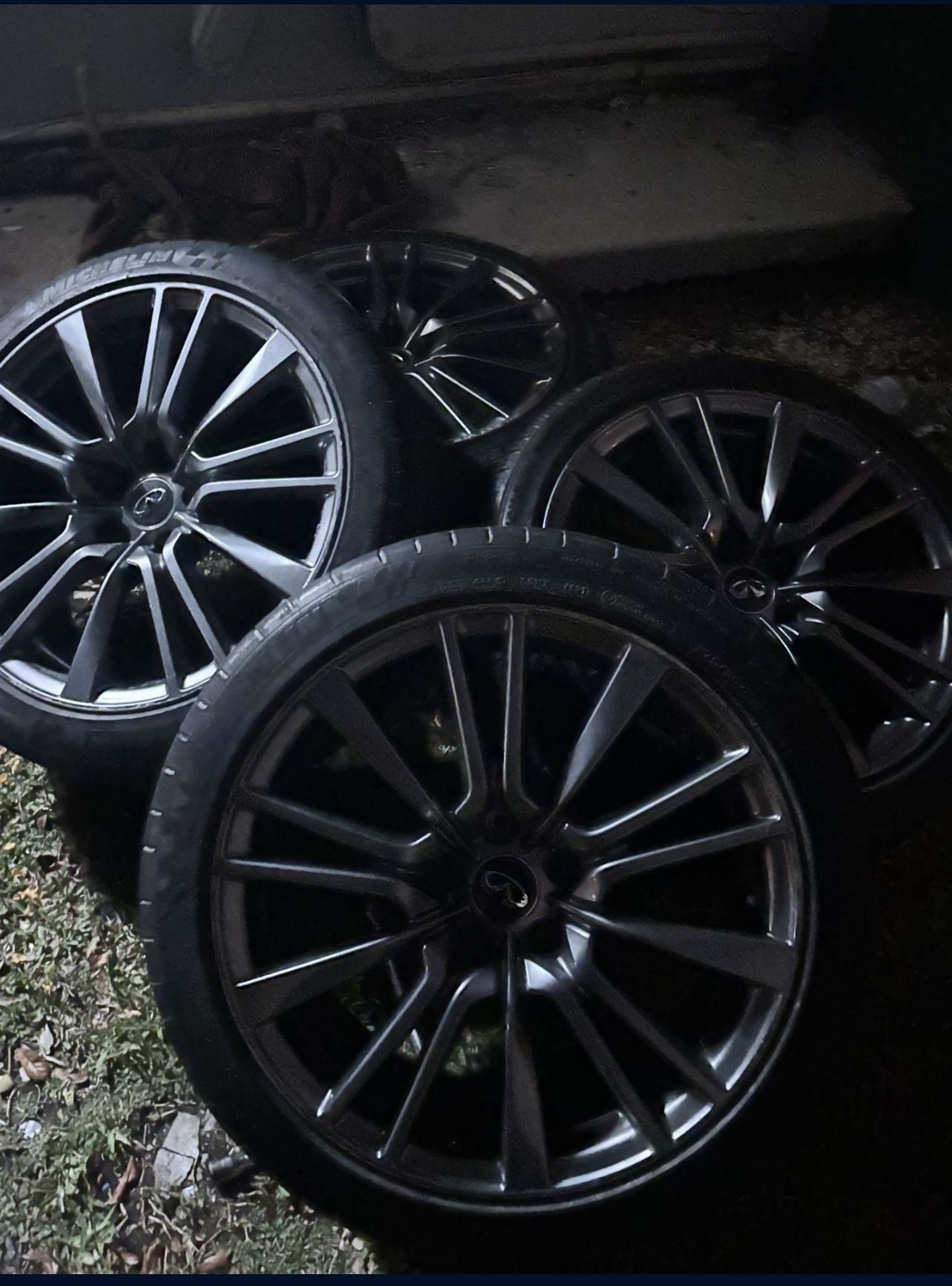 Infiniti Q50 Red Sport Rims And Tires