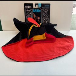 Disney Bark Villains Jafar Costume Cape Hat Dog Outfit XS/S