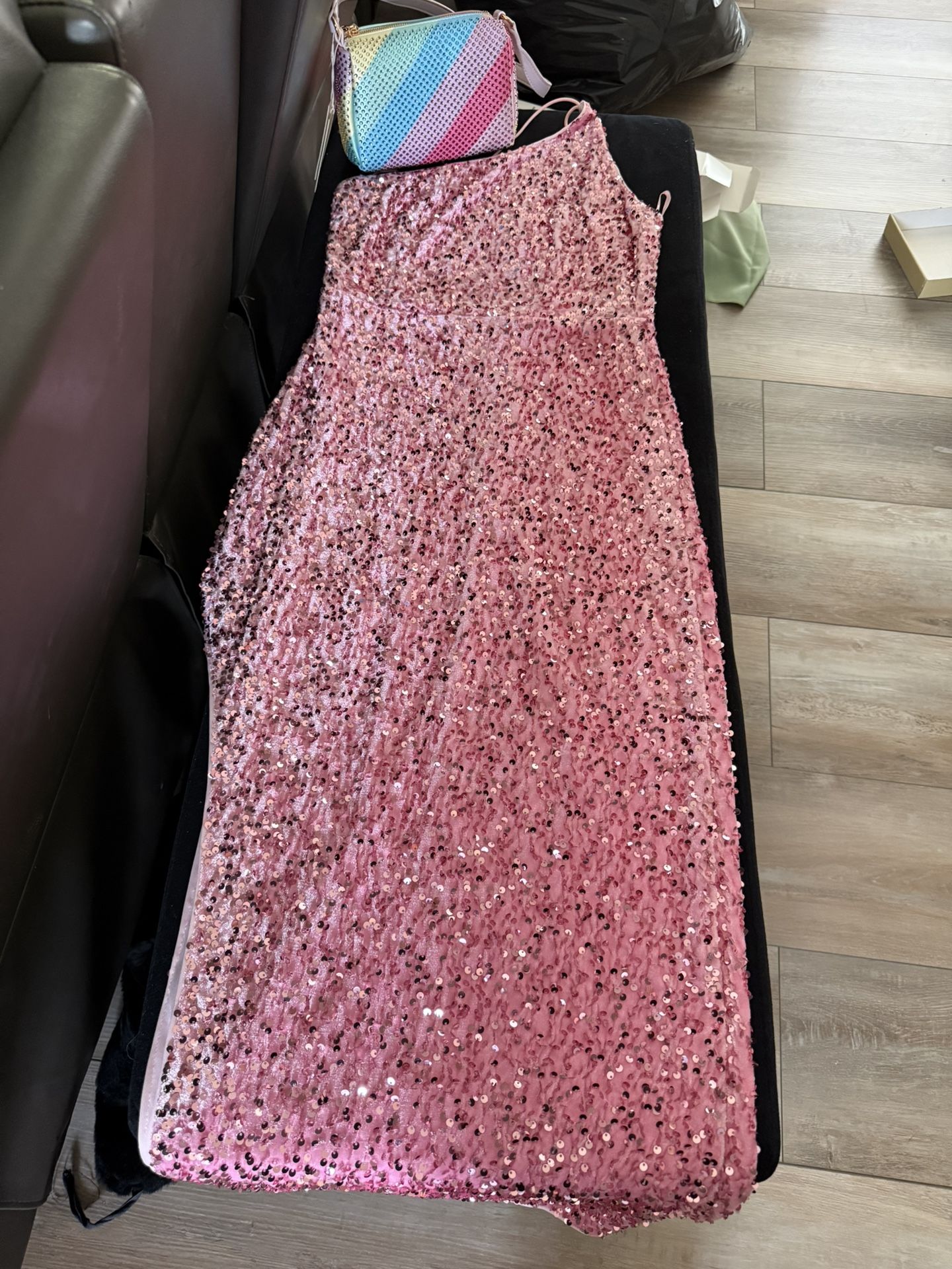 Pink Sequin Dress
