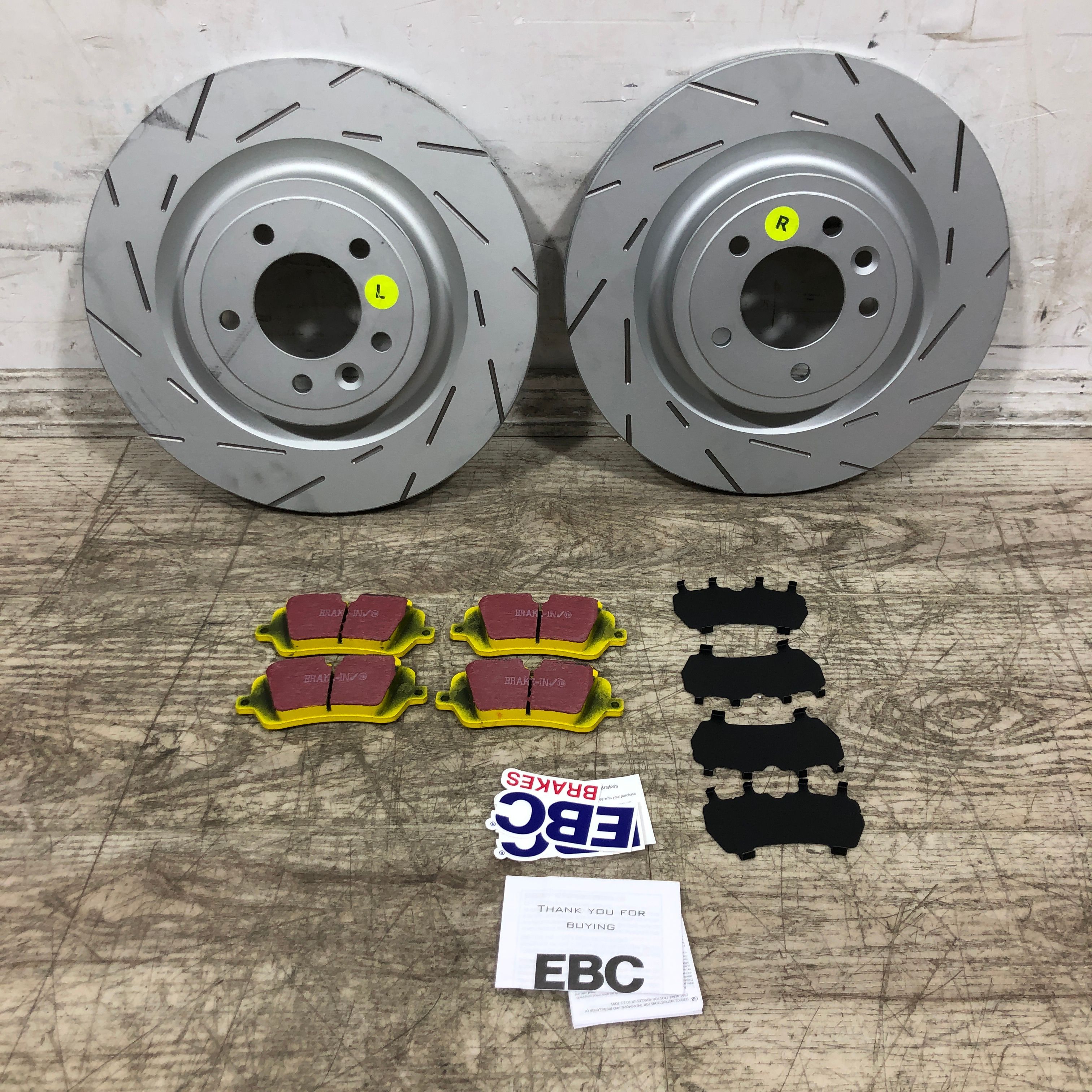 EBC Rear Slotted Brake Rotors and Pads for Range Rover
