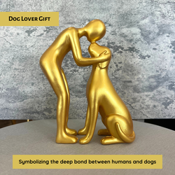 Dog Owner Sculpture