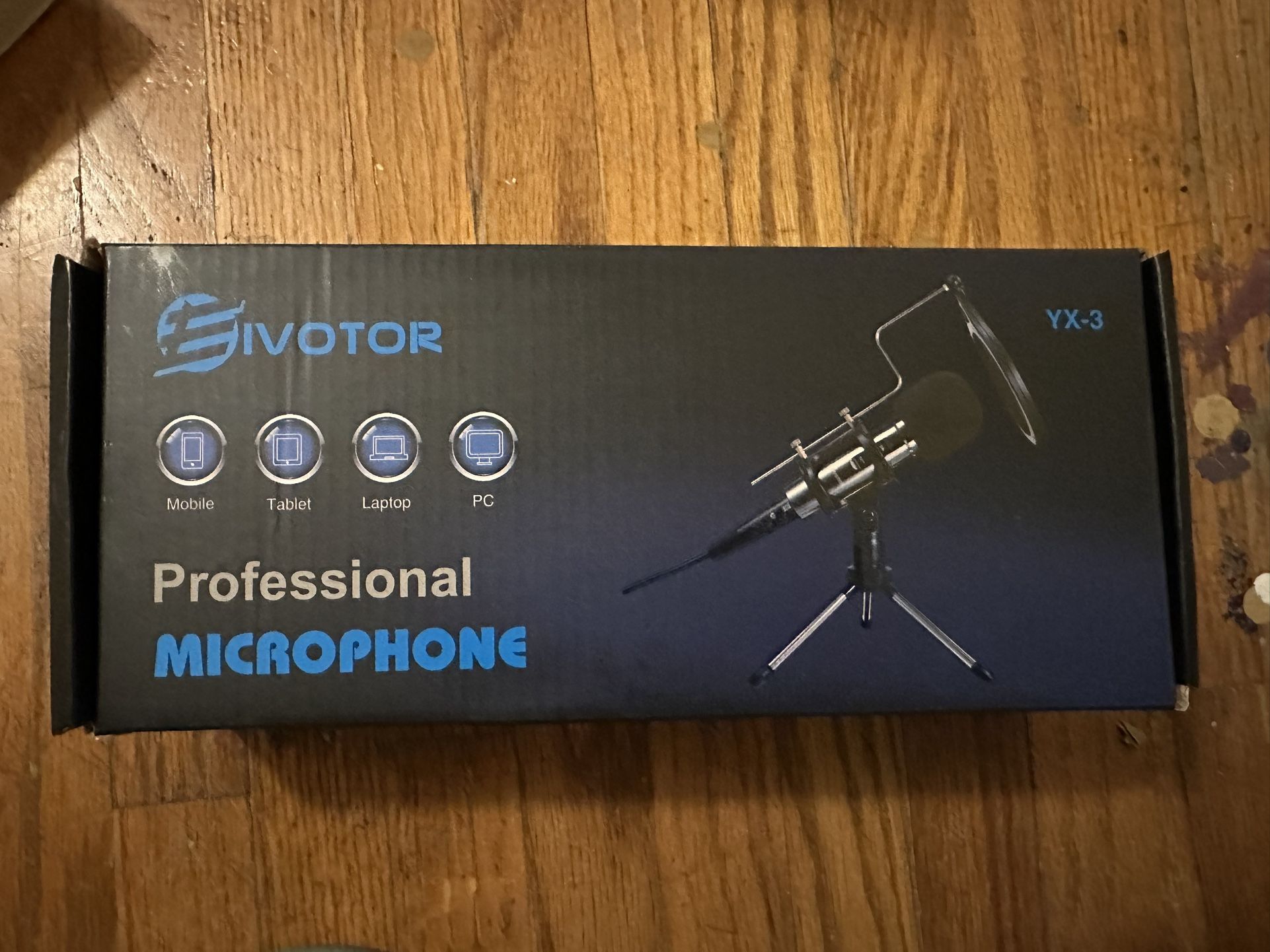 EIVOTOR Recording Microphone, 3.5mm Condenser Microphone