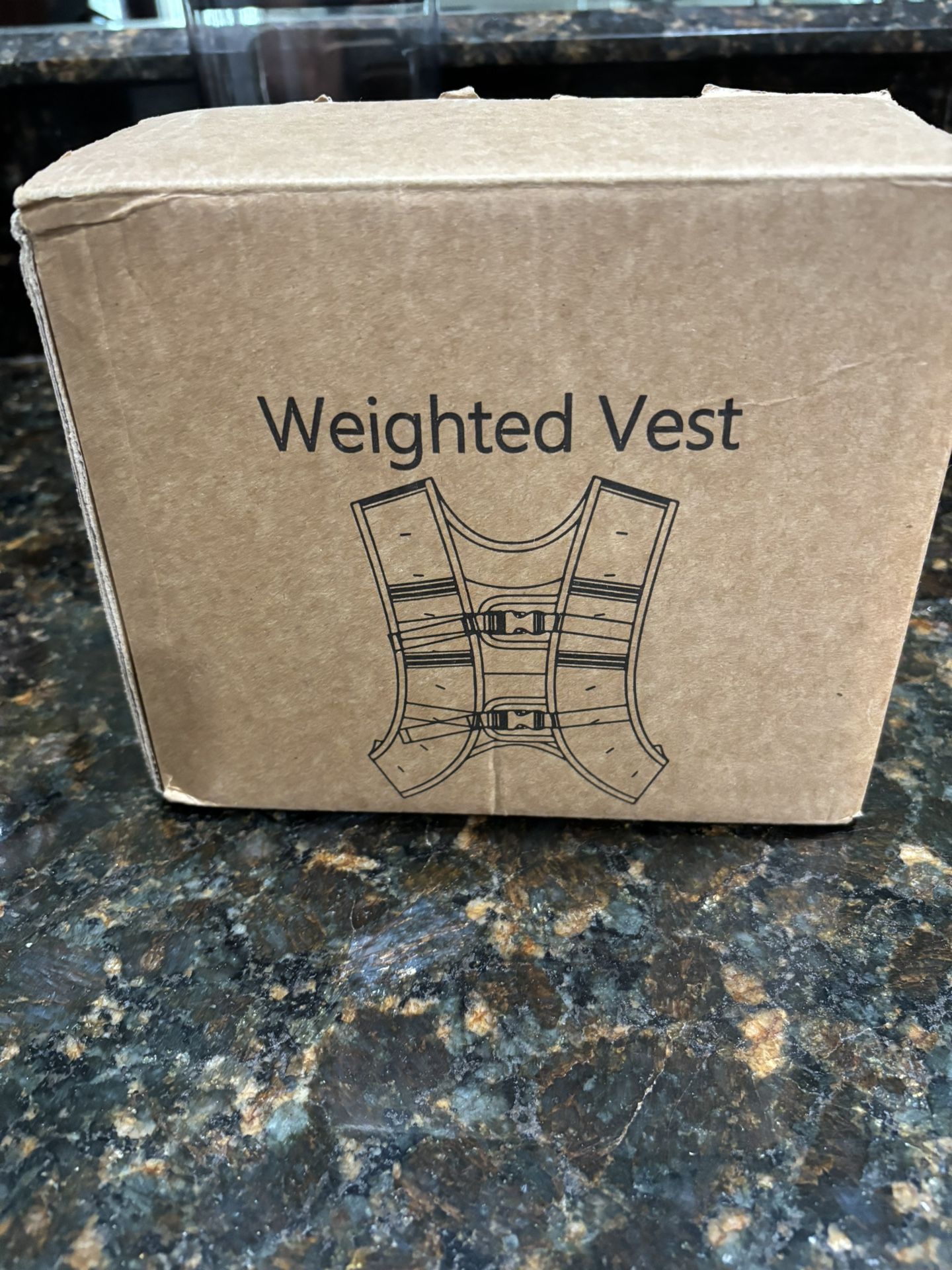 New 6 lb Weighted vest for men & women by Poudee. adjustable & reflective stripe