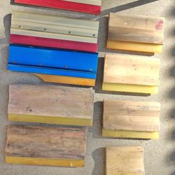 Used Screen Printing Squeeges And Board 