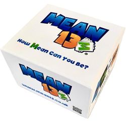 Mean 13! The New and Hilarious Family Card Game Where only The craftiest Players Will Win. A Great Mix of Strategy, Laughter with a Sprinkle of Mischi
