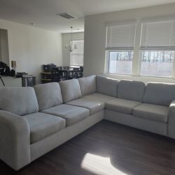 Grey/Beige sectional sofa $500 OBO