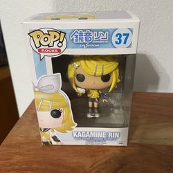 Funko Pop Rocks Kagamine Rin Vinyl Figure #37 Crypton Future Media