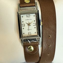 Brown Wrap Bracelet Watch