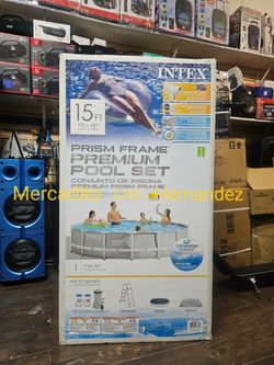 15ft x 42in Metal Frame Swimming Pool +Pump/Filter PREMIUM 26723EH