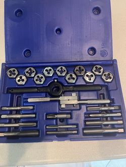 Irwin & Hanson Tap  and Die Set in Blue Case