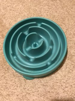 Slow feeder dog bowl