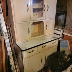 Vintage Hoosier Kitchen Cabinet 