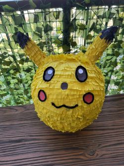 Handmade Pikachu Piñata – One-of-a-Kind!