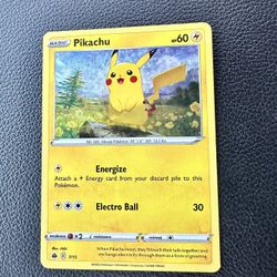 Pokémon Card Pikachu Holo 