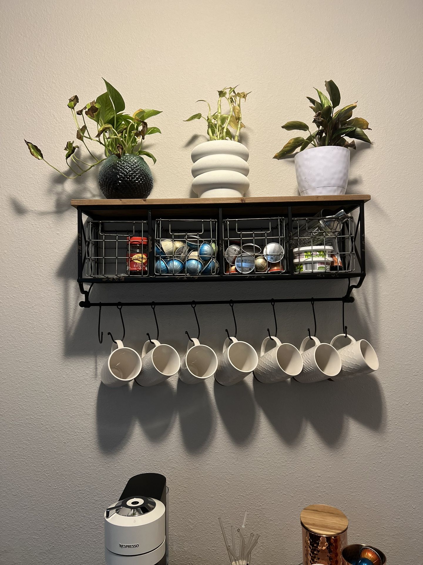 Storage Shelf And baskets