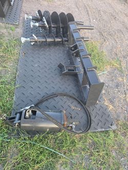 Skid Steer Hydraulic Auger Attachment