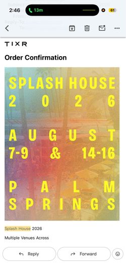 Splashhouse weekend 1 tickets