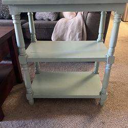 Narrow Console Table / Shelf w/ Basket