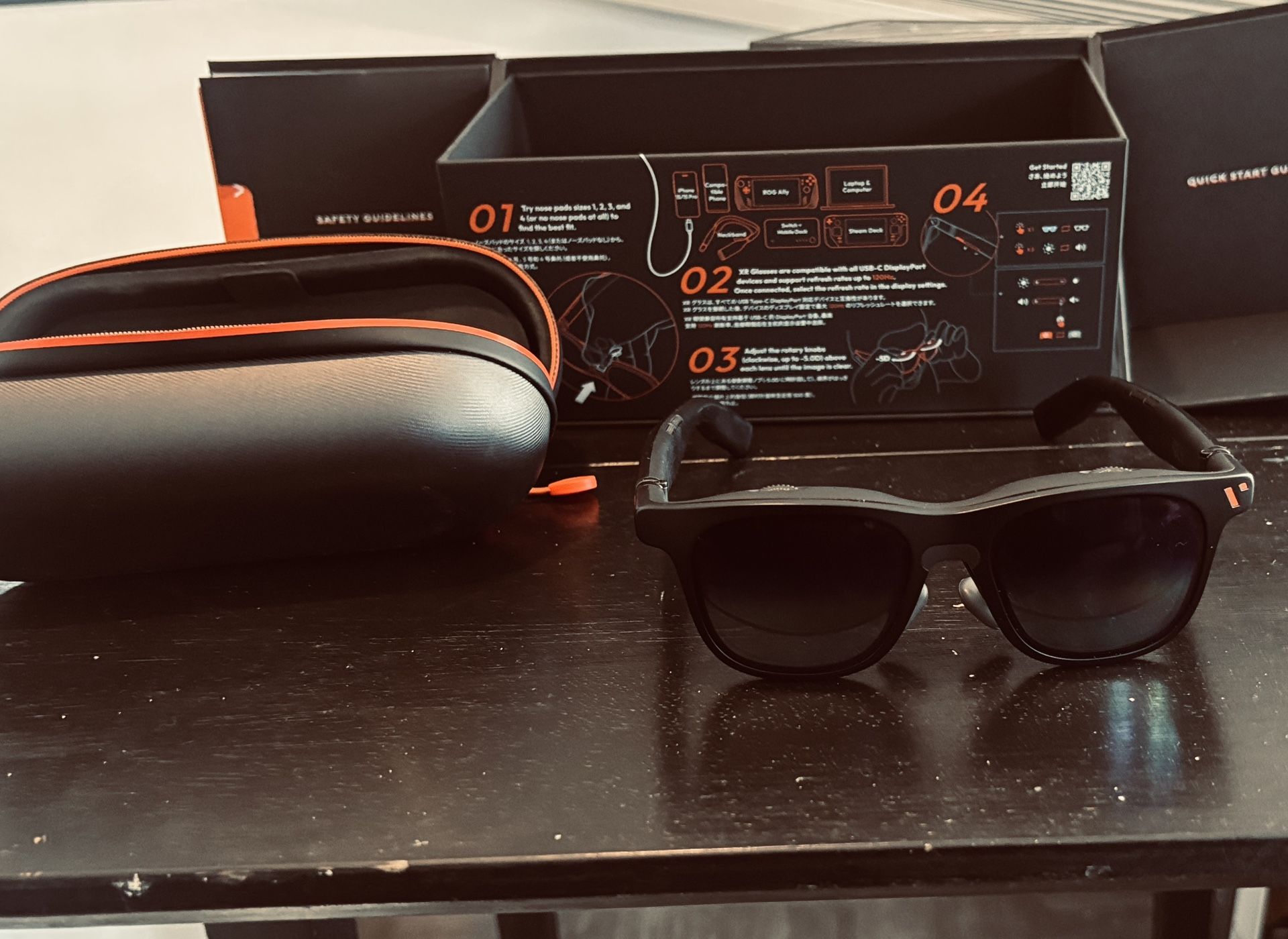 Viture Pro XR Glasses With iPhone USB-C Adapter
