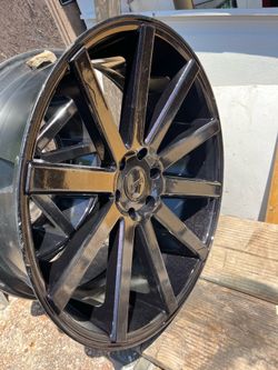 24 rims Chevy - custom blackflake