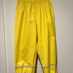 Hanna Andersson Yellow Hello Rain Waterproof Pants 110cm (Size 5)