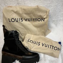Louis Vuitton Laureate Platform Dessert Boot Authentic 