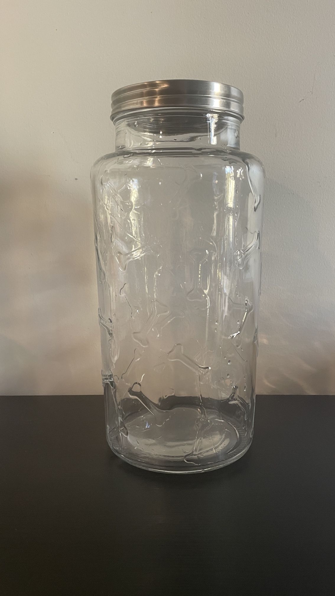Storage Clear Glass Lid Canister, Extra Large