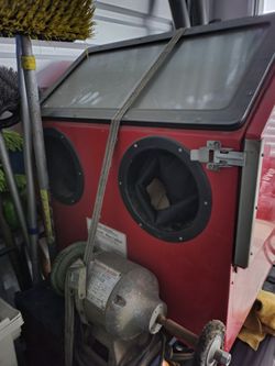 Sand Blasting Cabinet with Cart 