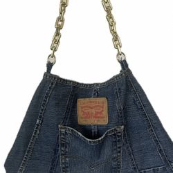 Unique, custom Levi Strauss jean bag