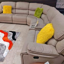 Tax Refund Sale! Alejandra Sectional Sofa Set w/ 3 Recliners Total--$1199--Great Set, Same Day Delivery! Low Inventory!