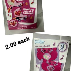 Perler Valentine’s Bead Created Peel & Stick Card Kit