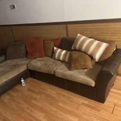 Couch Including Bench And Comes With Pillows