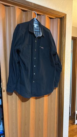 Carhartt Flannel-Lined Canvas Shirt Jacket Coat Size L