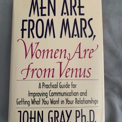 Men Are From Mars Women Are From Venus 1992 By John Gray Hardcover First Edition